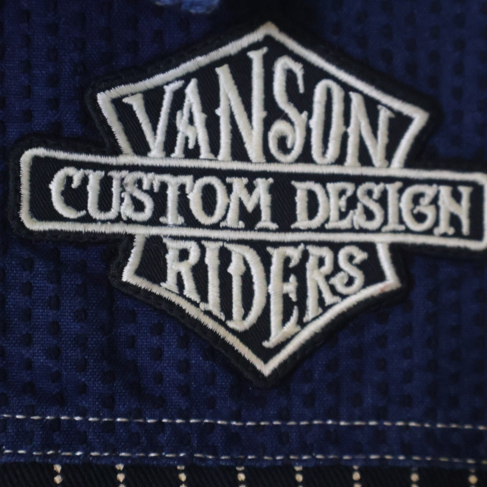 VANSON(バンソン) WING STAR DENIM VEST ウィングスターデニムベスト インディゴ