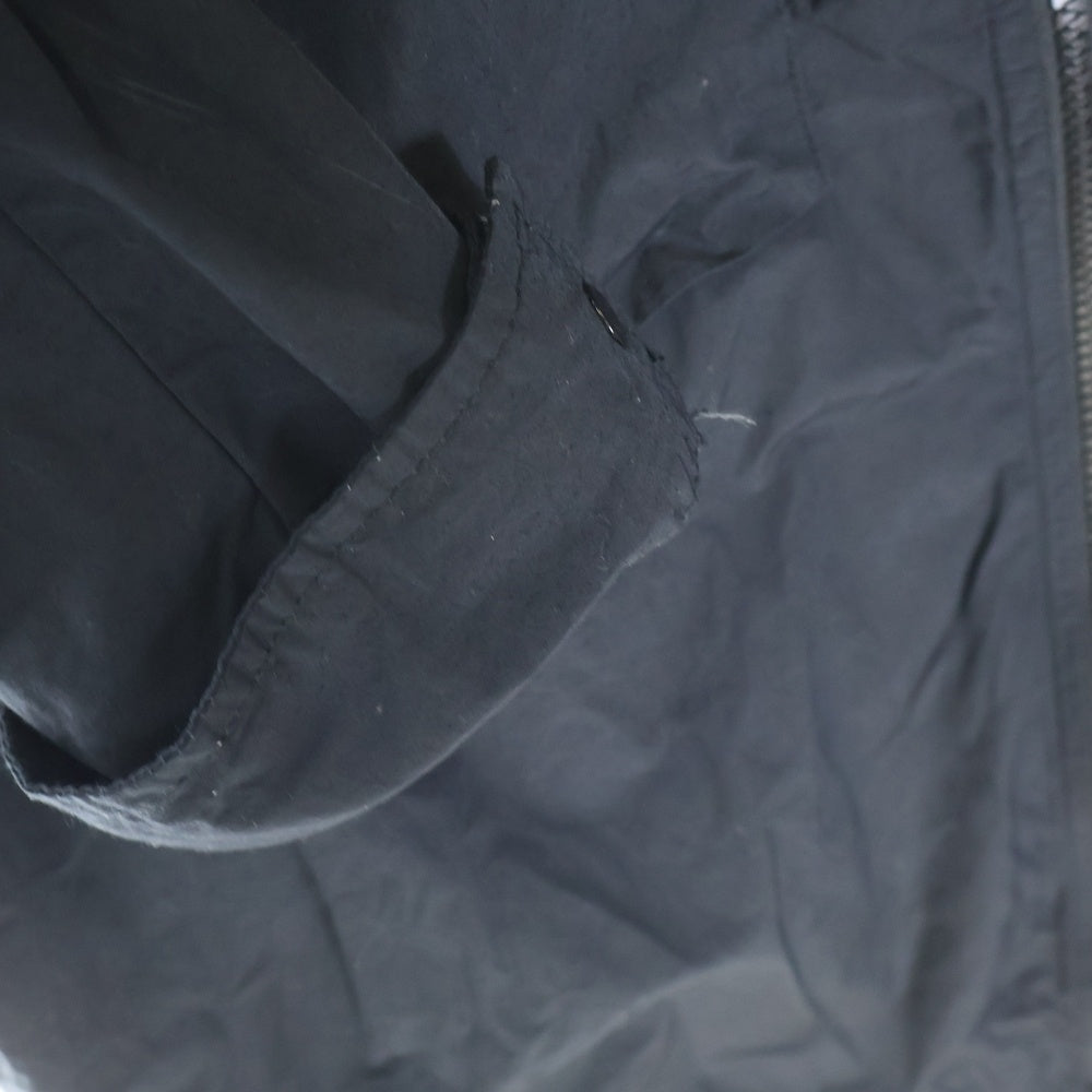 STONE ISLAND(ストーンアイランド) GARMENT DYED Logo Patch Zip Jacket 721511102 ガーメントダイ ロゴパッチ ジップシャツジャケット ブラック