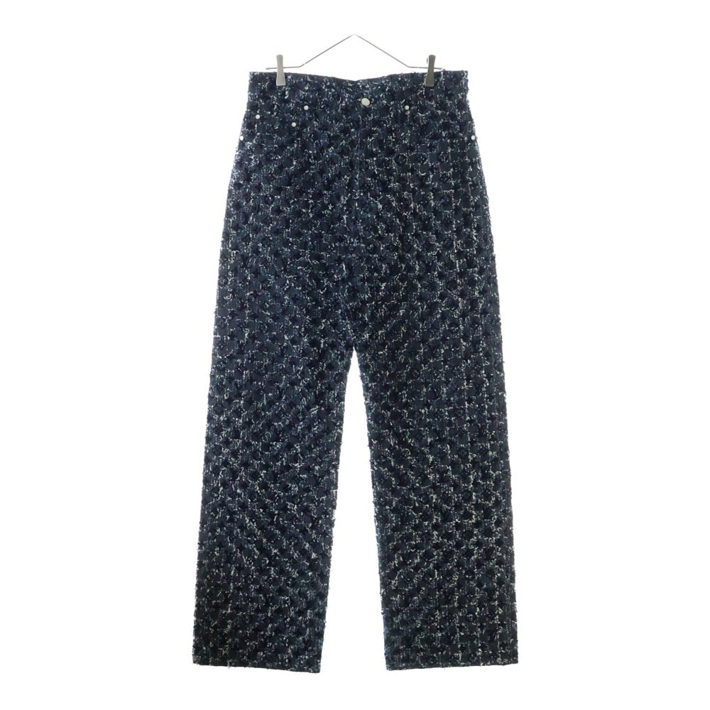 LOUIS VUITTON(ルイヴィトン) 25AW フロックド モノグラム デニムパンツ ジーンズ ネイビー RM252MM URL HTD23W