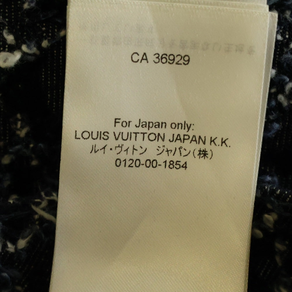LOUIS VUITTON(ルイヴィトン) 25AW フロックド モノグラム デニムパンツ ジーンズ ネイビー RM252MM URL HTD23W