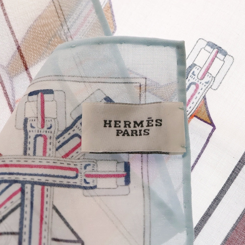 HERMES(エルメス) サングル アン フィネス 総柄 ハンカチーフ マルチカラー