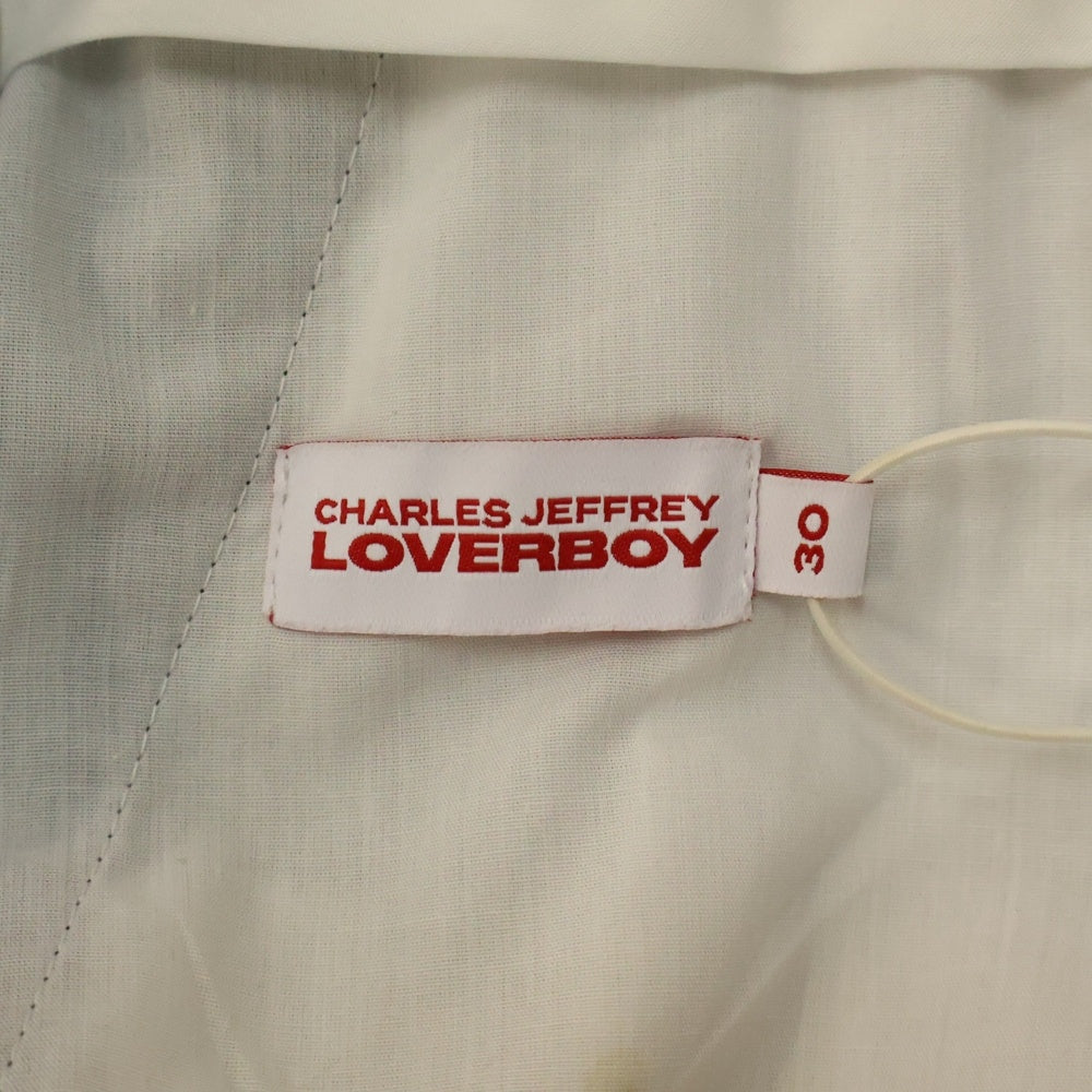 CHARLES JEFFREY LOVERBOY(チャールズジェフリーラバーボーイ) STRAIGHT CUT TROUSER PANT ストレイトカット トラウザーパンツ 総柄 ブラック