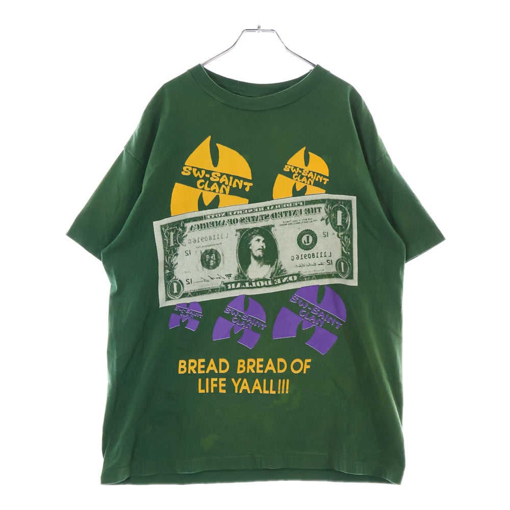 SAINT MICHAEL(セントマイケル) 24SS ×SEAN WOTHERSPOON ショーンウェザースプーン プリントTシャツ 半袖カットソー グリーン SM-YS8-0000-C16