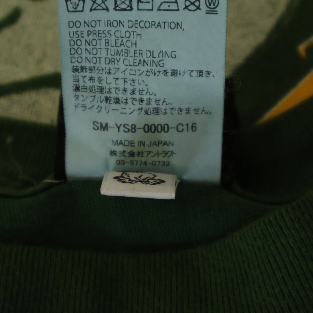 SAINT MICHAEL(セントマイケル) 24SS ×SEAN WOTHERSPOON ショーンウェザースプーン プリントTシャツ 半袖カットソー グリーン SM-YS8-0000-C16