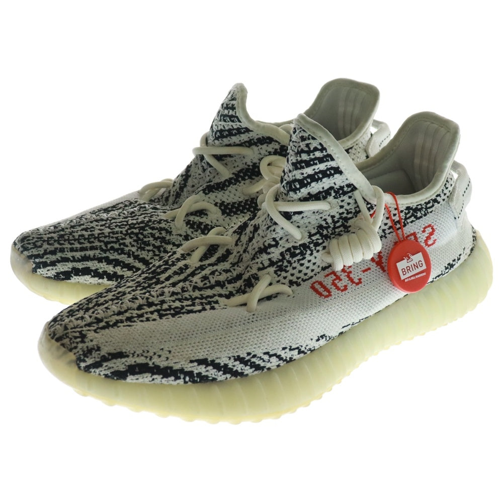 adidas(アディダス) YEEZY BOOST 350 V2 ZEBRA CP9654 イージーブースト ゼブラ ローカットスニーカー ホワイト/ブラック US8.5/26.5cm