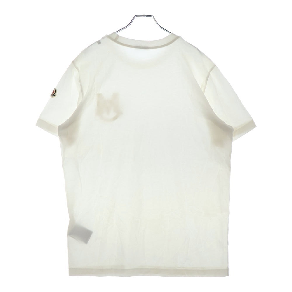 MONCLER(モンクレール) Logo SS T-SHIRT J20918C00021 8390T ロゴ クルーネック半袖Tシャツカットソー ホワイト