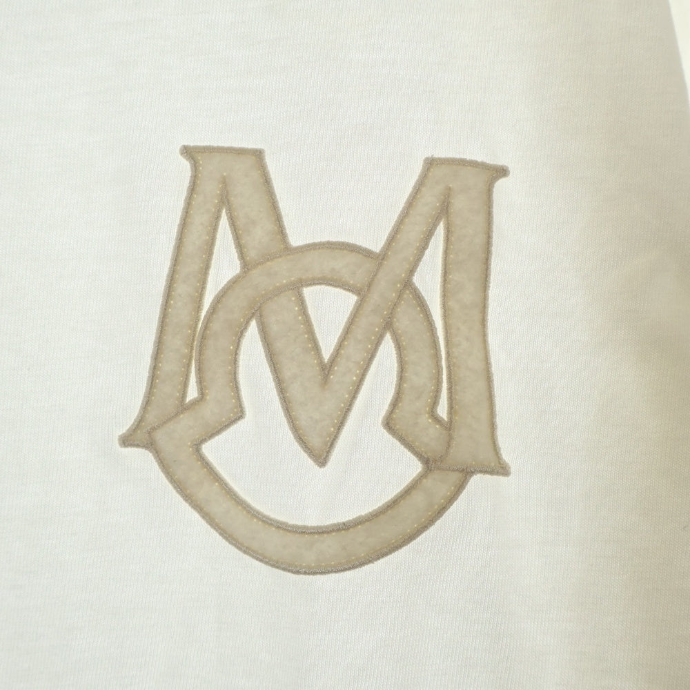 MONCLER(モンクレール) Logo SS T-SHIRT J20918C00021 8390T ロゴ クルーネック半袖Tシャツカットソー ホワイト