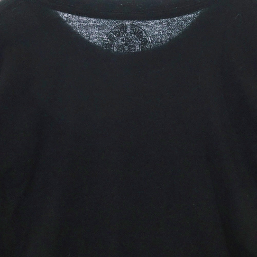 CHROME HEARTS(クロムハーツ) CH LS 1 袖フローラルバックホースシュープリント長袖カットソー 長袖Tシャツ ロングスリーブカットソー ロンT ブラック