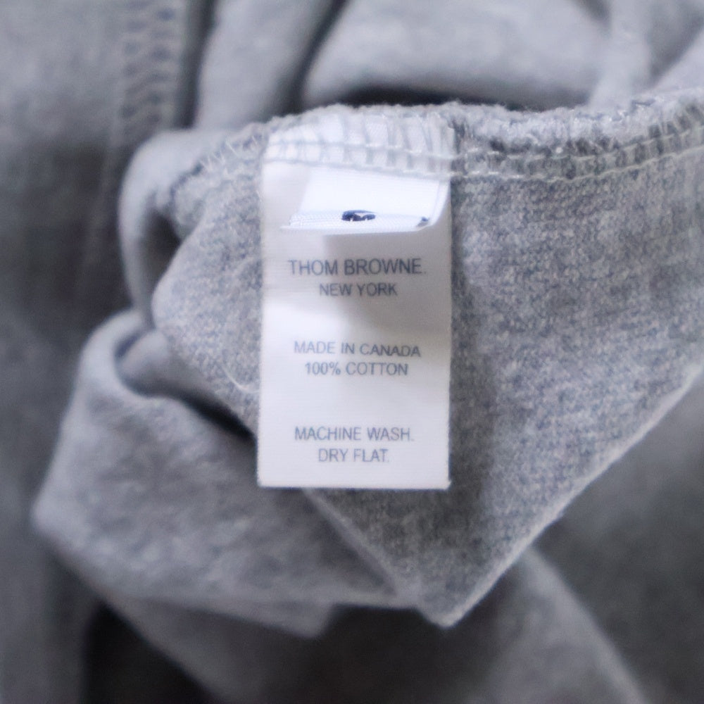 THOM BROWNE(トムブラウン) Pocket COTTON S/S T-Shirt 胸ポケット コットン クルーネック半袖Tシャツカットソー グレー