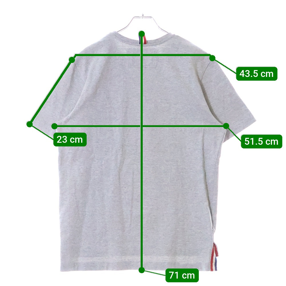 THOM BROWNE(トムブラウン) Pocket COTTON S/S T-Shirt 胸ポケット コットン クルーネック半袖Tシャツカットソー グレー