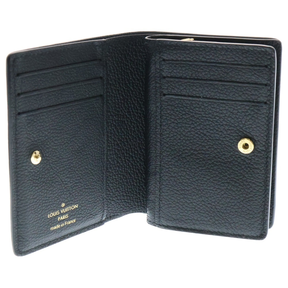 LOUIS VUITTON(ルイヴィトン) モノグラム アンプラント ポルトフォイユ クレア ウォレット 2つ折り財布 ブラック M80151