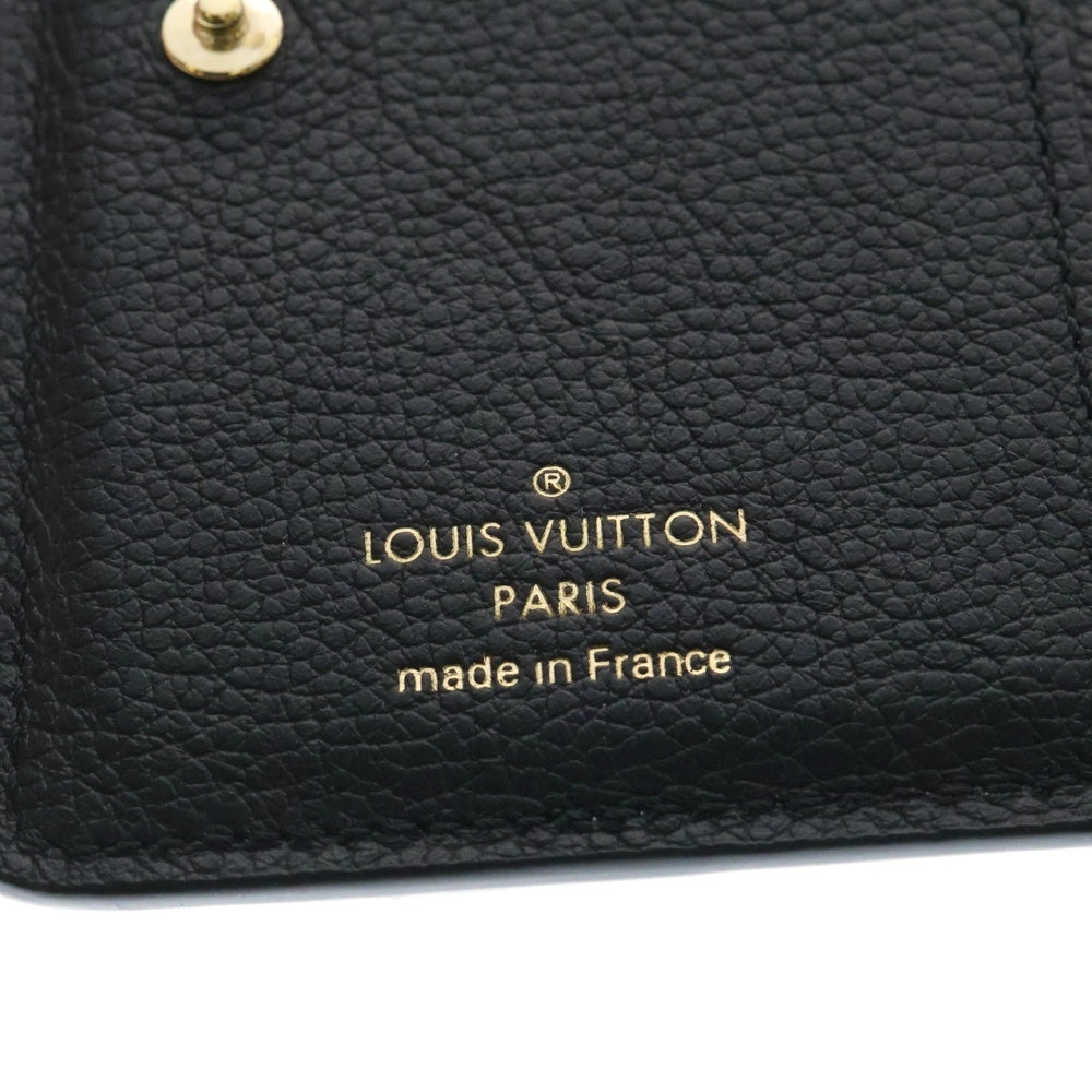 LOUIS VUITTON(ルイヴィトン) モノグラム アンプラント ポルトフォイユ クレア ウォレット 2つ折り財布 ブラック M80151