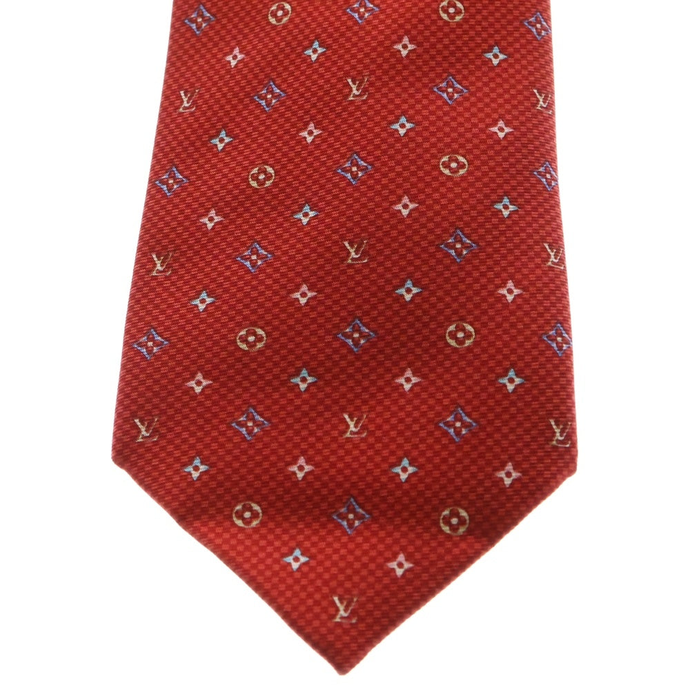 LOUIS VUITTON(ルイヴィトン) クラヴァット モノグラム ハーロー シルク ネクタイ レッド M76611