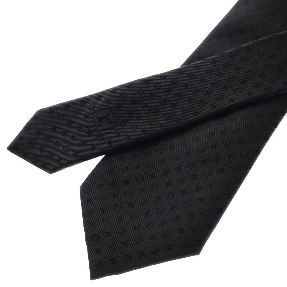 LOUIS VUITTON(ルイヴィトン) ネオモノグラミッシム シルク ネクタイ ブラック M75989
