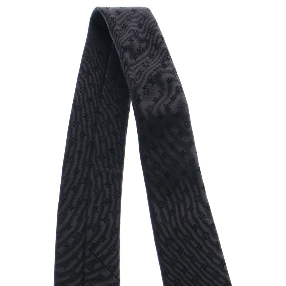 LOUIS VUITTON(ルイヴィトン) ネオモノグラミッシム シルク ネクタイ ブラック M75989