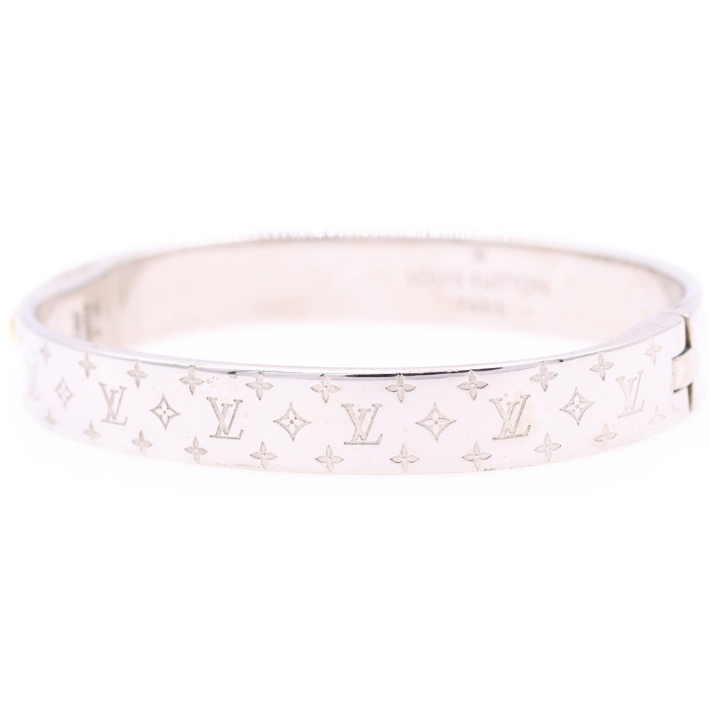 LOUIS VUITTON(ルイヴィトン) カフ ナノグラム ブレスレット シルバー M00249