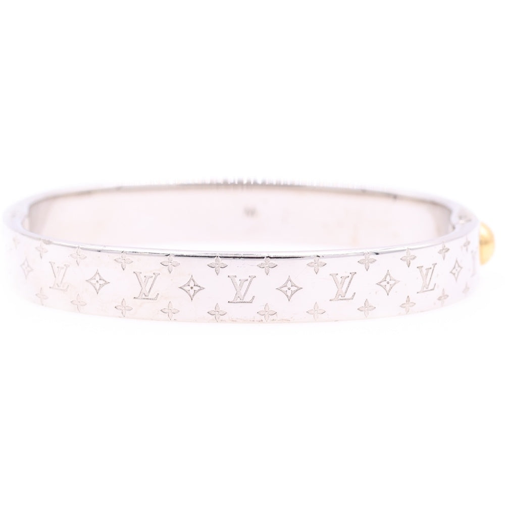 LOUIS VUITTON(ルイヴィトン) カフ ナノグラム ブレスレット シルバー M00249