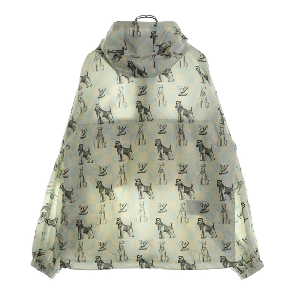 LOUIS VUITTON(ルイヴィトン) 24AW ×Tyler The Creator タイラーザクリエイター ダミエアニマルプリントアノラックパーカー ハーフジップジャケット RM242MM KNN HRB17W