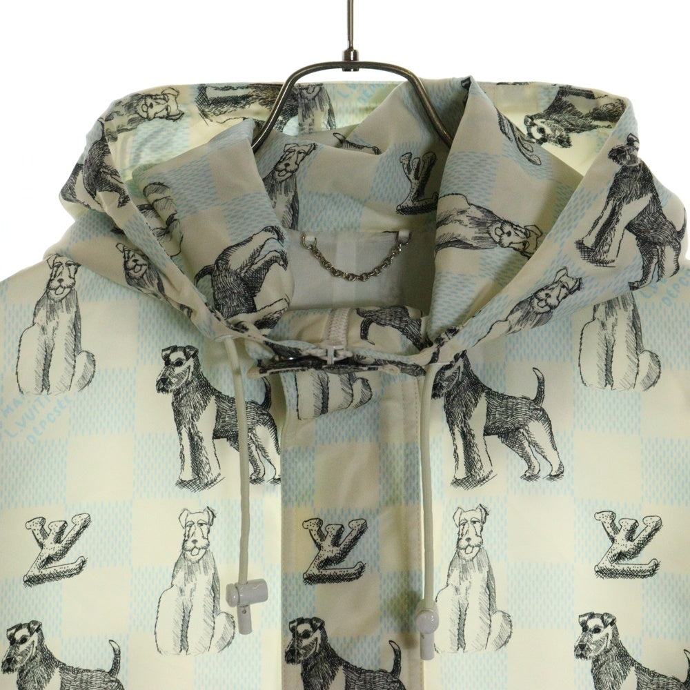 LOUIS VUITTON(ルイヴィトン) 24AW ×Tyler The Creator タイラーザクリエイター ダミエアニマルプリントアノラックパーカー ハーフジップジャケット RM242MM KNN HRB17W