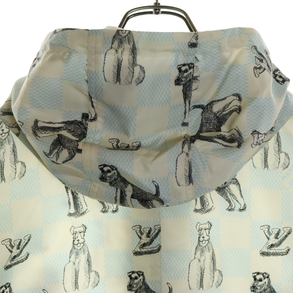 LOUIS VUITTON(ルイヴィトン) 24AW ×Tyler The Creator タイラーザクリエイター ダミエアニマルプリントアノラックパーカー ハーフジップジャケット RM242MM KNN HRB17W