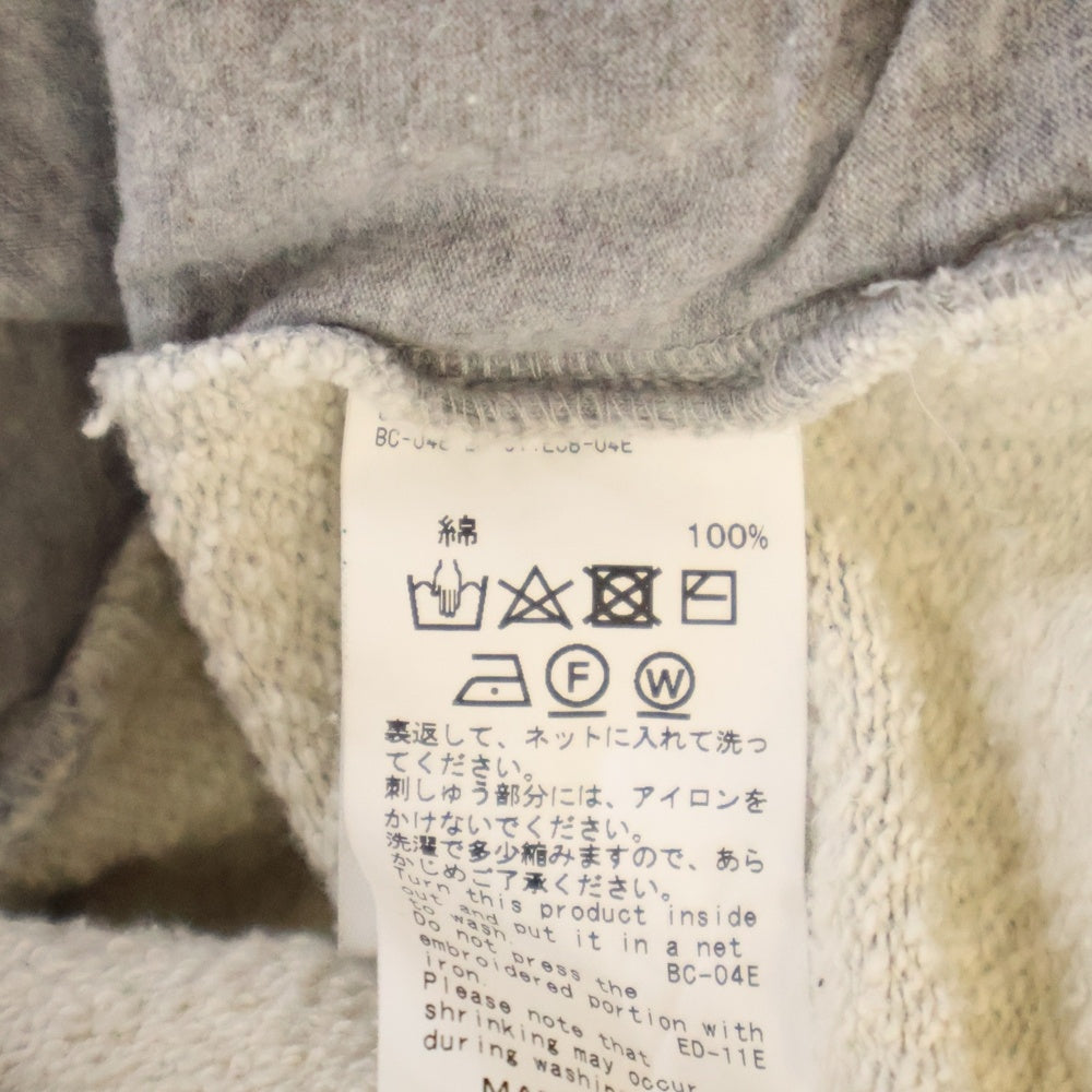 DAIRIKU(ダイリク) 21AW BOOGIE NIGHTS ブギーナイト刺繍スウェットトレーナー グレー ダメージ加工