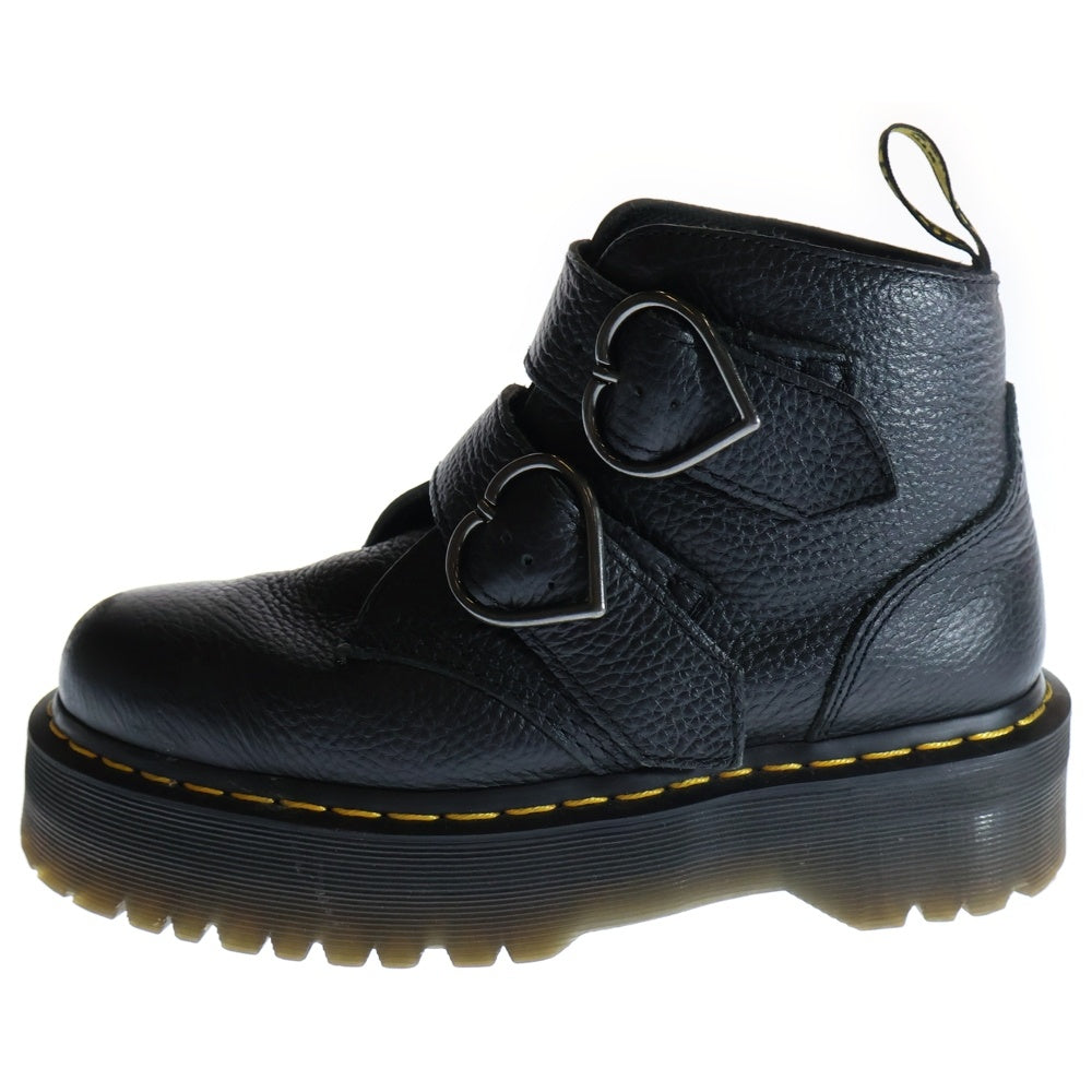 Dr.Martens(ドクターマーチン) DEVON HEART デボンハート レザーショートブーツ ブラック レディース