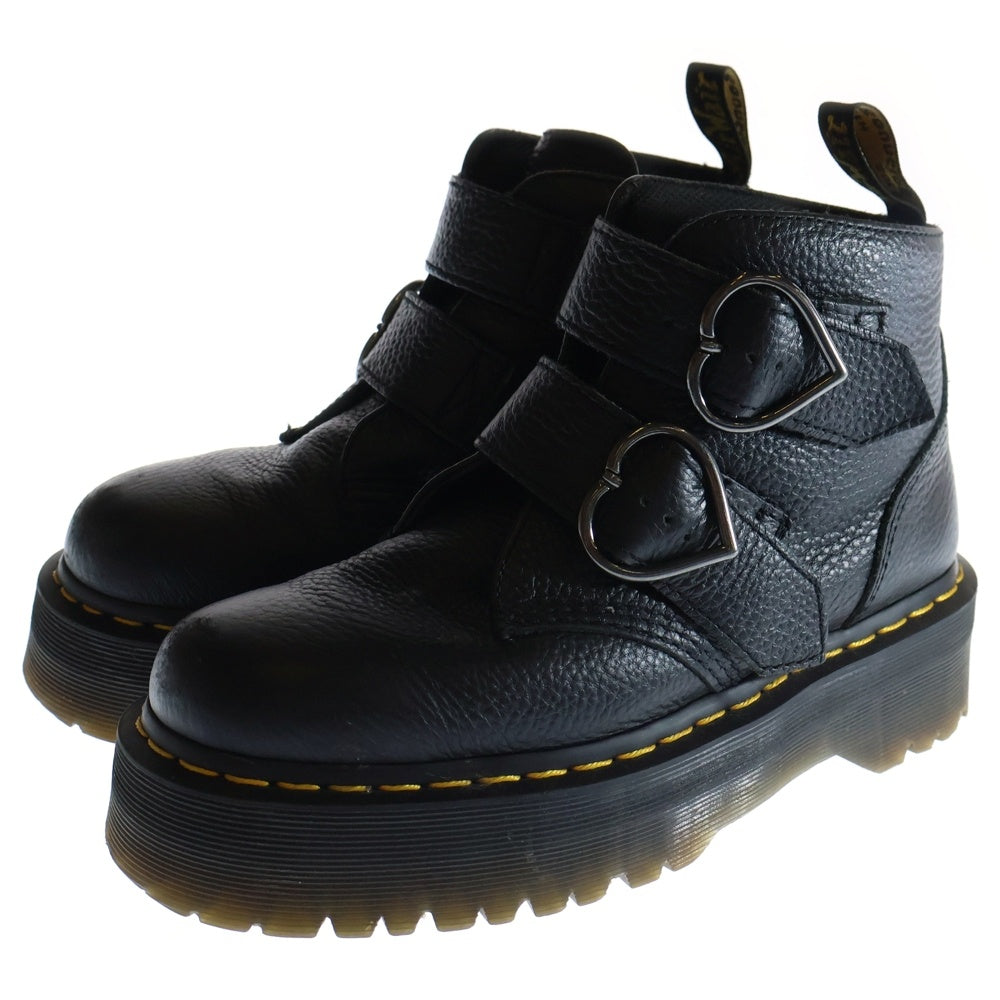 Dr.Martens(ドクターマーチン) DEVON HEART デボンハート レザーショートブーツ ブラック レディース