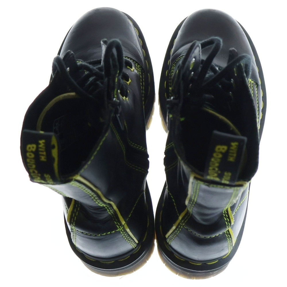 Dr.Martens(ドクターマーチン) JADON 2 STAR ジェイドンスター 8ホールレザーブーツ ブラック/イエロー レディース