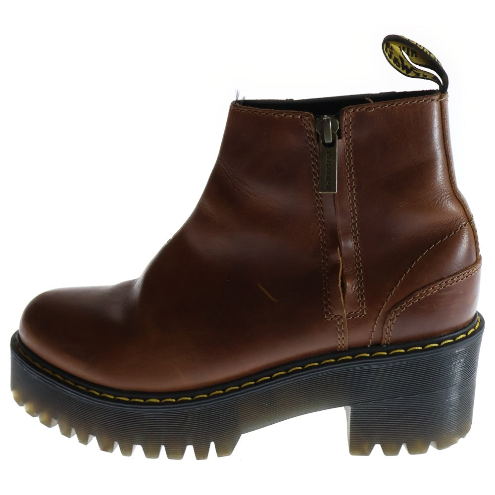 Dr.Martens(ドクターマーチン) ROMETTY 2 ロメッティ レザーショートブーツ ブラウン レディース