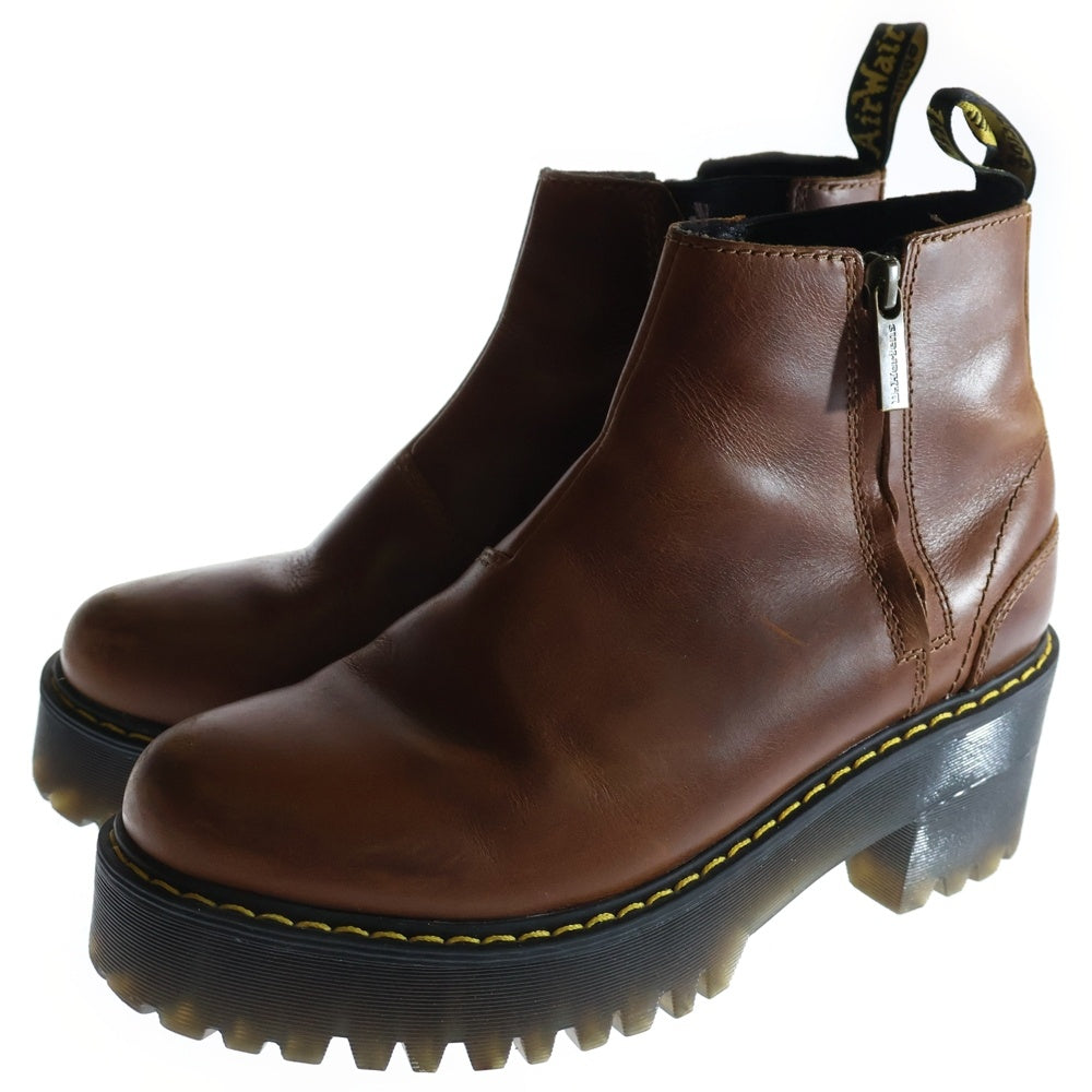Dr.Martens(ドクターマーチン) ROMETTY 2 ロメッティ レザーショートブーツ ブラウン レディース
