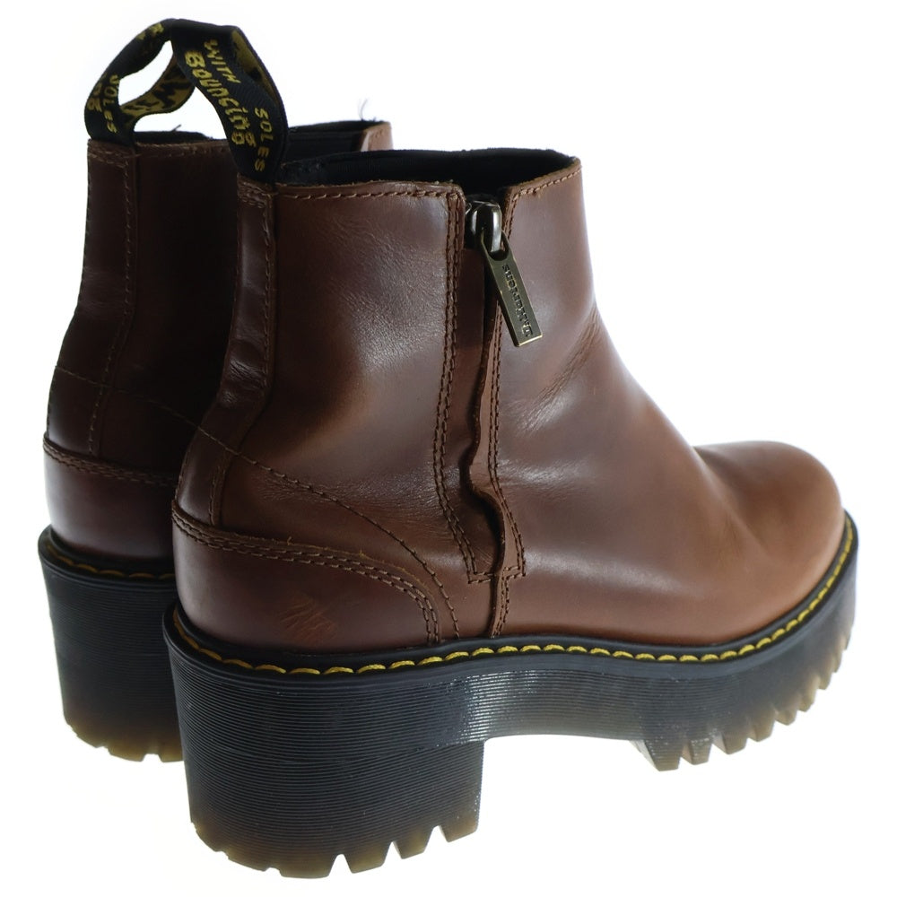 Dr.Martens(ドクターマーチン) ROMETTY 2 ロメッティ レザーショートブーツ ブラウン レディース