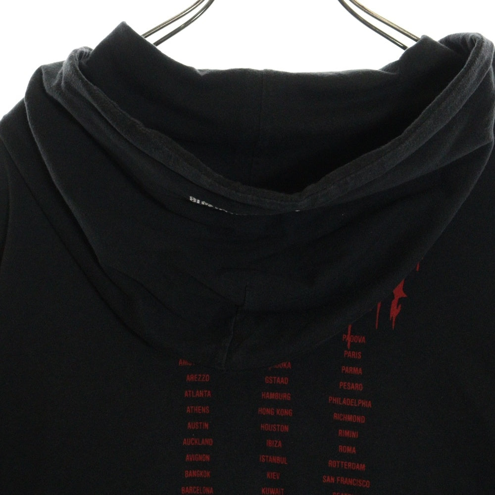 VETEMENTS(ヴェトモン) 17AW Metal Logo Hoodie メタルロゴフーディー プルオーバースウェットパーカー ブラック WAH18TR13