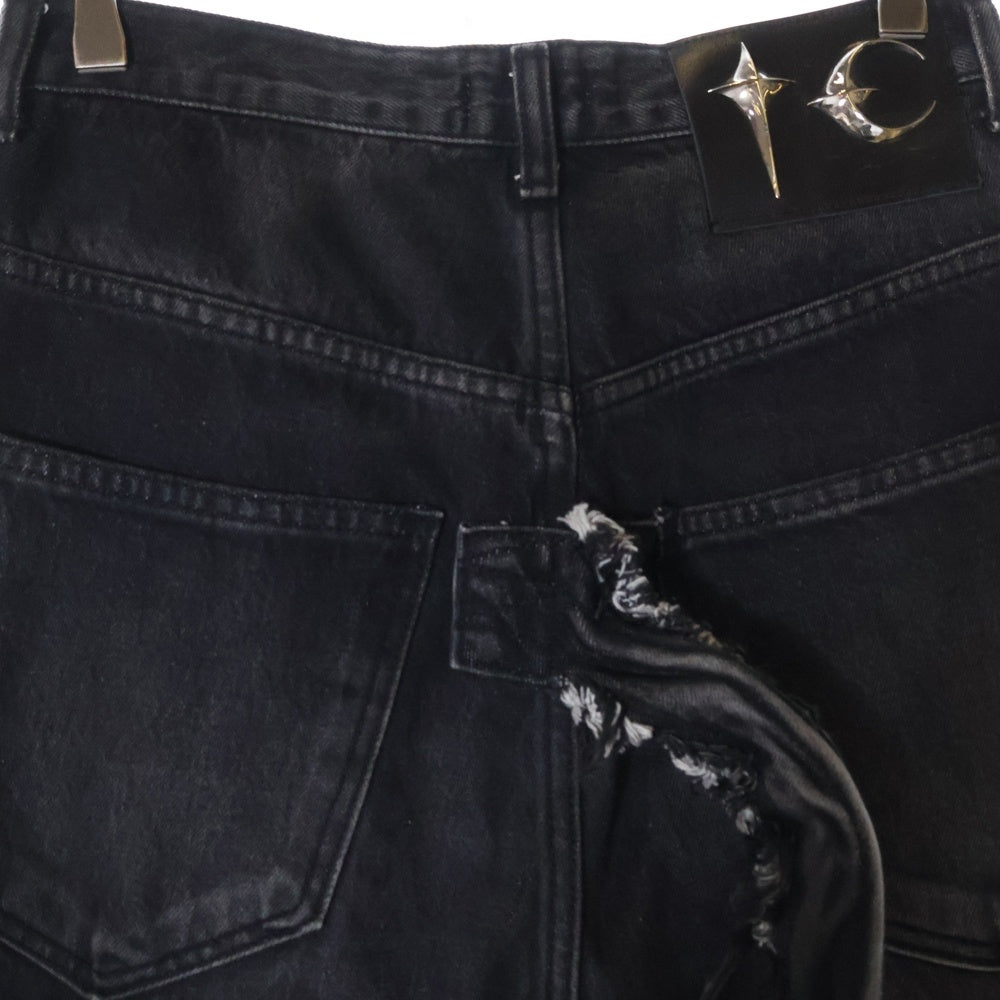 THUG CLUB(サグクラブ) 24AW Chimera Pants サグクラブ キメラ デニムパンツ ブラック TC24PT2001