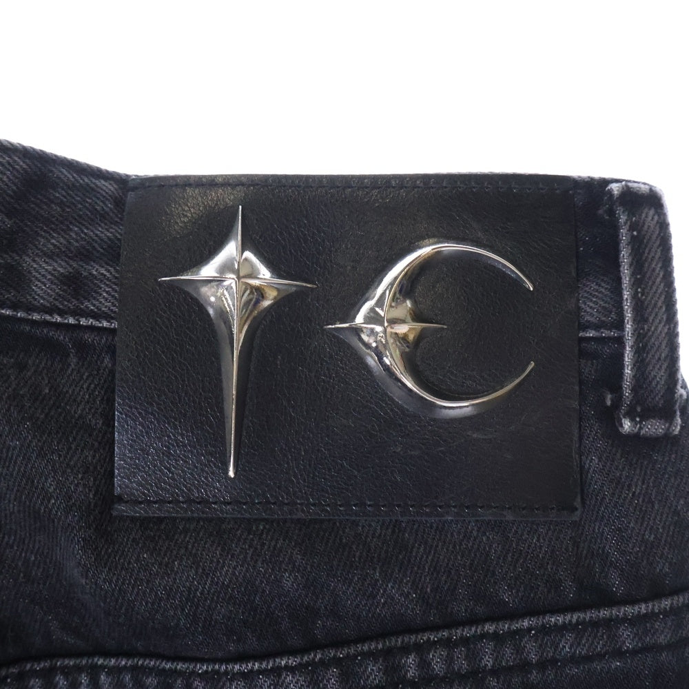 THUG CLUB(サグクラブ) 24AW Chimera Pants サグクラブ キメラ デニムパンツ ブラック TC24PT2001