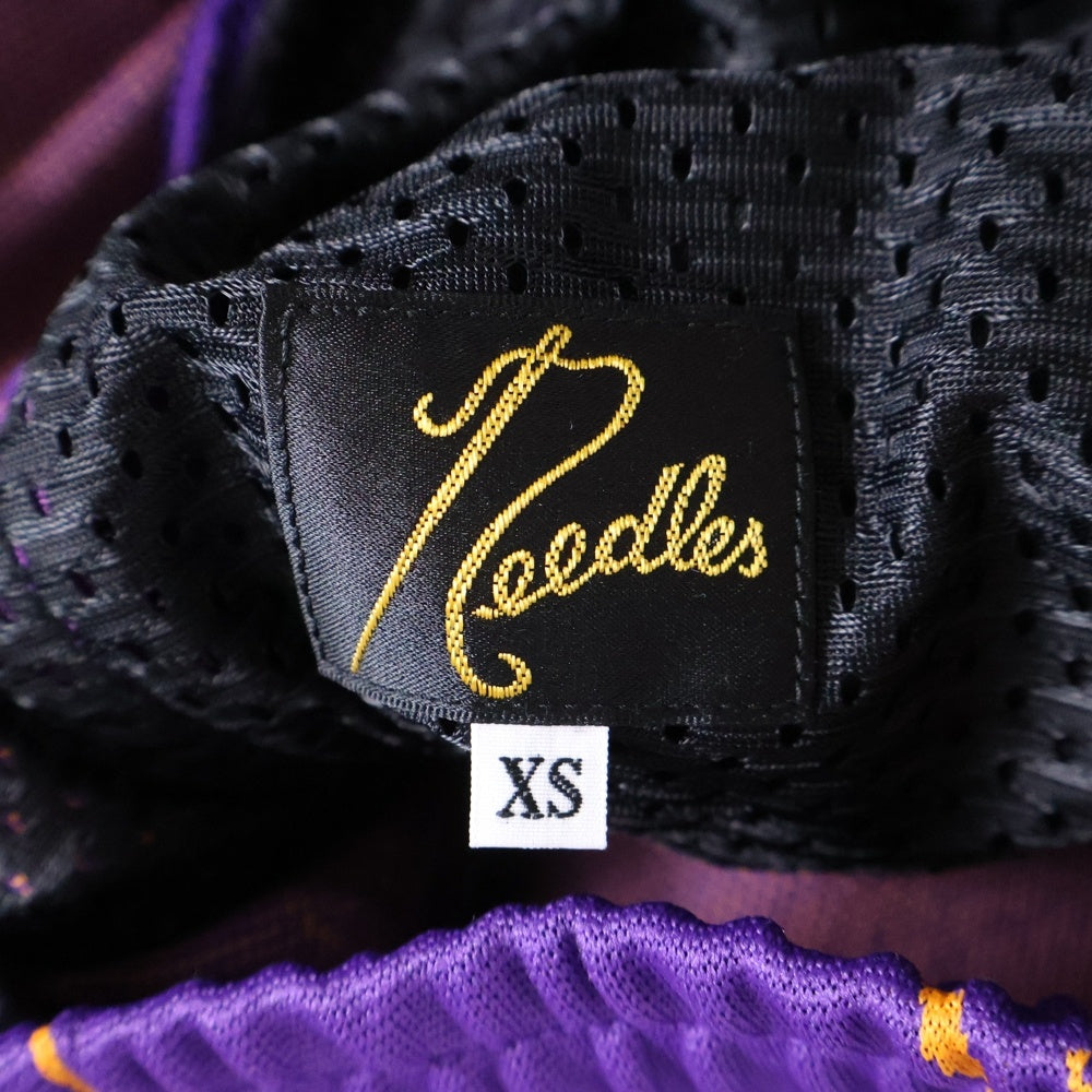Needles(ニードルス) H.D.Track Pant - Poly Jacquard ヒザデルパンツ パープル QV1506