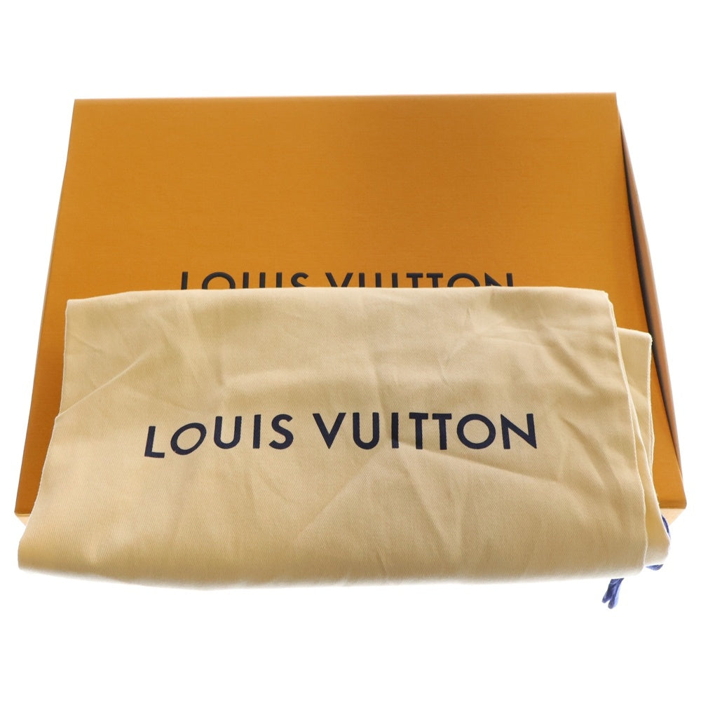 LOUIS VUITTON(ルイヴィトン) LVトレイナー エンボス モノグラムライン レザー ローカット スニーカー ブルー/ホワイト 1AANF0