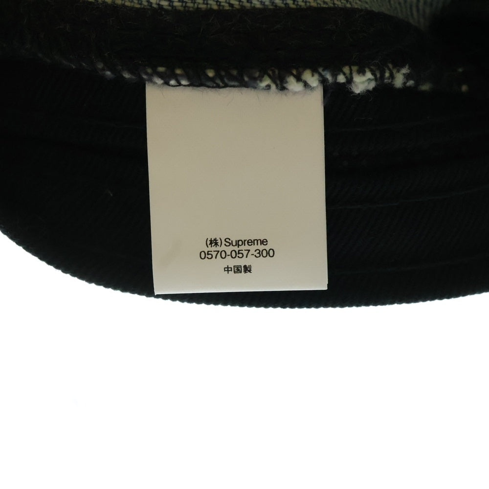 SUPREME(シュプリーム) 21SS Frayed Logos Denim Camp Cap フレイドロゴデニムキャップ 帽子 インディゴ