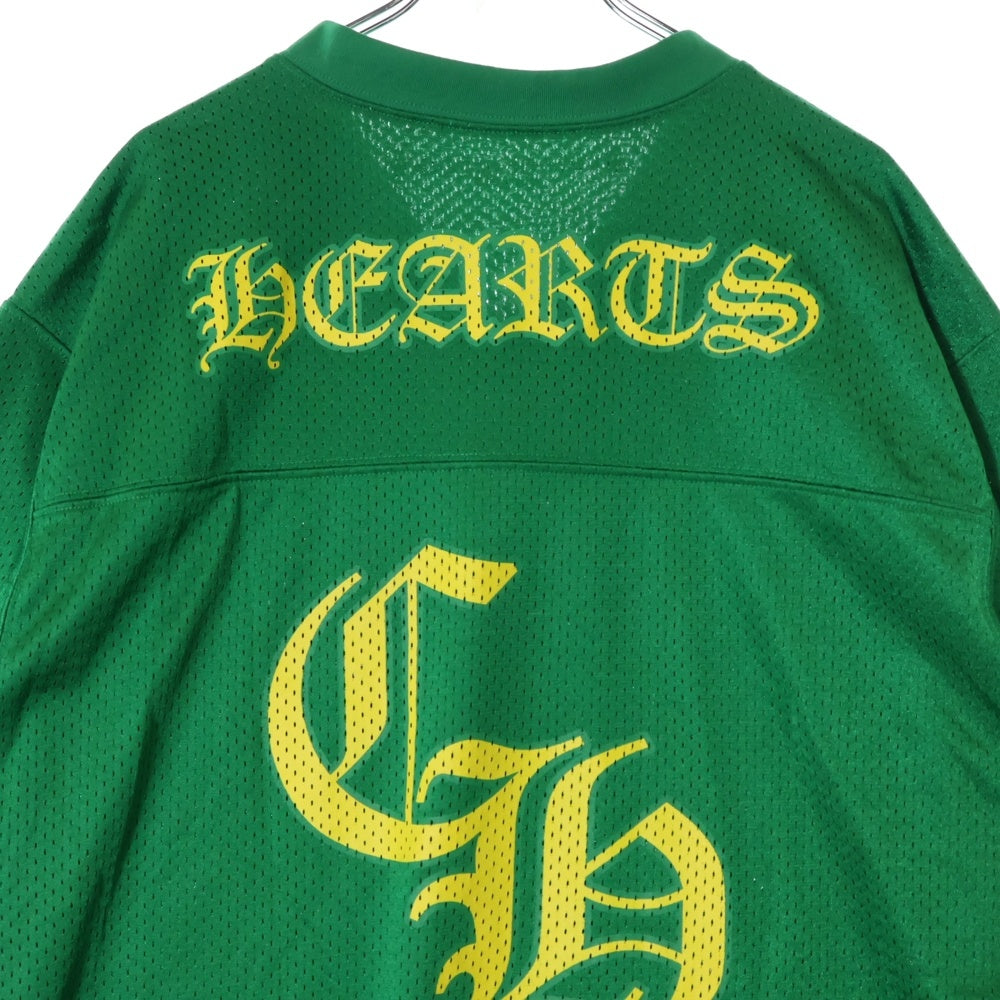 CHROME HEARTS(クロムハーツ) MESH WARM UP JERSEY CHプリントメッシュ半袖Tシャツカットソー グリーン