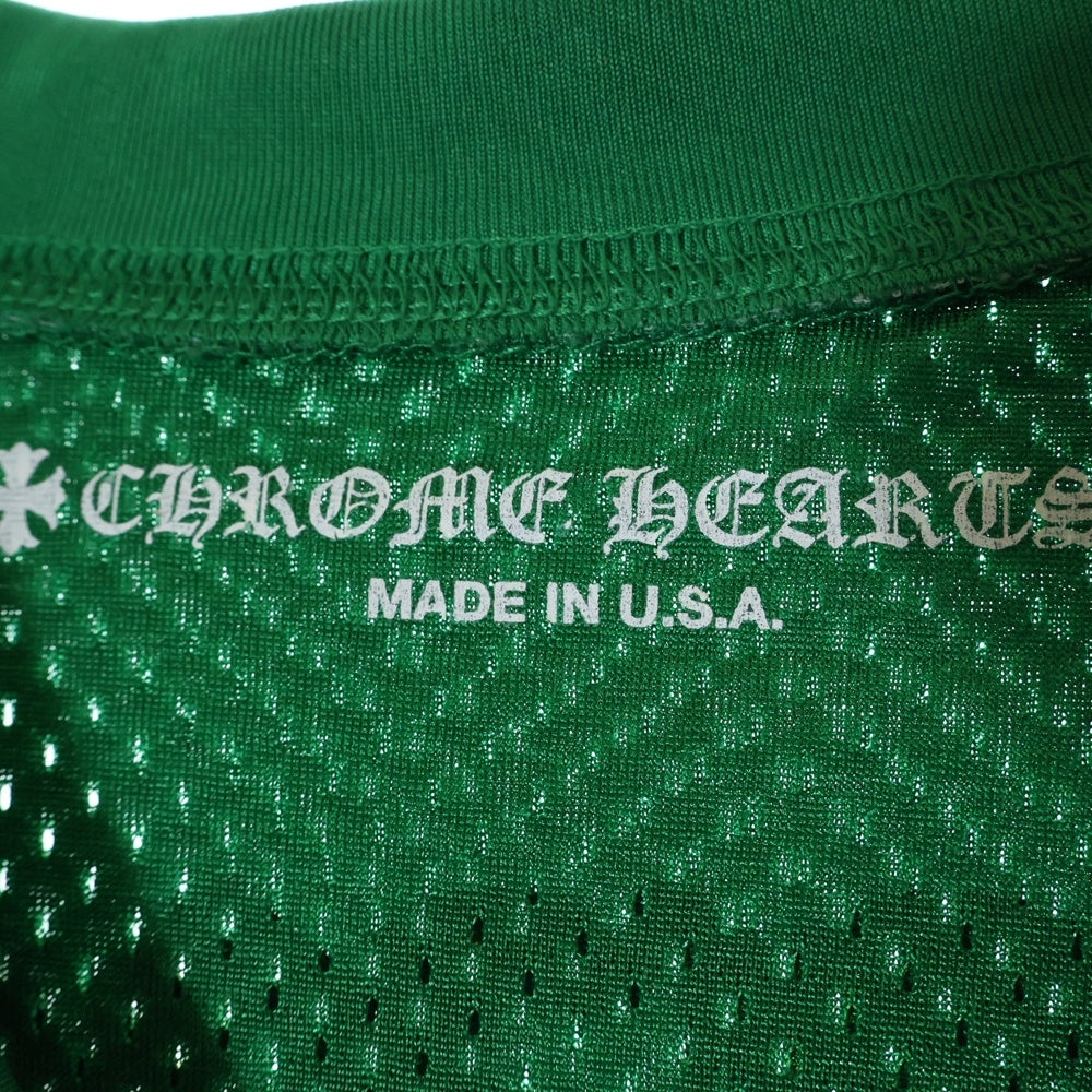 CHROME HEARTS(クロムハーツ) MESH WARM UP JERSEY CHプリントメッシュ半袖Tシャツカットソー グリーン