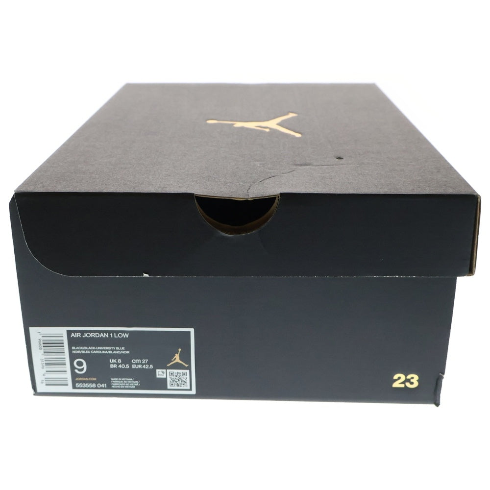 NIKE(ナイキ) AIR JORDAN 1 LOW UNIVERSITY BLUE 553558-041 エアジョーダン1 ローカットスニーカー シューズ ユニバーシティブルー ブラック/ブルー US9/27.0cm