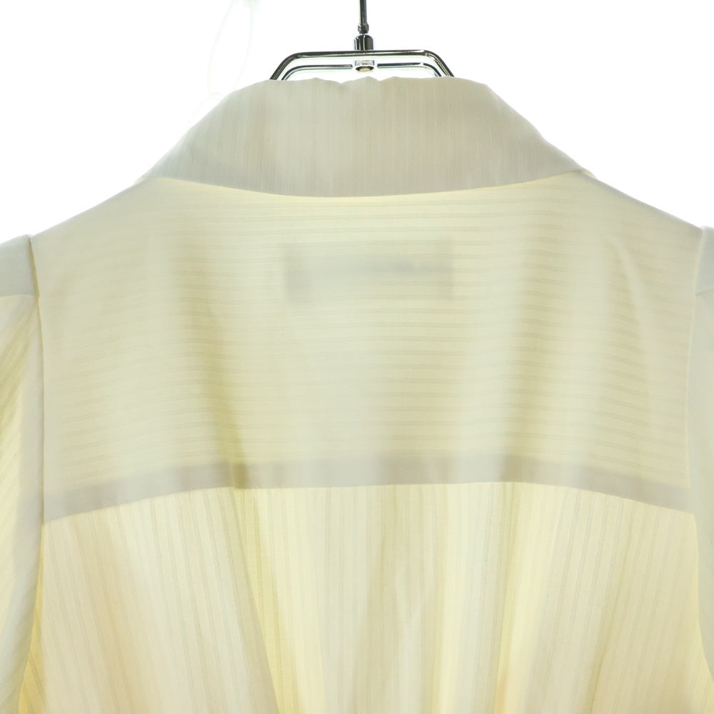 Lily Brown(リリーブラウン) ボリュームスリーブシャツワンピース フレアワンピース レディース ホワイト LWFO241146