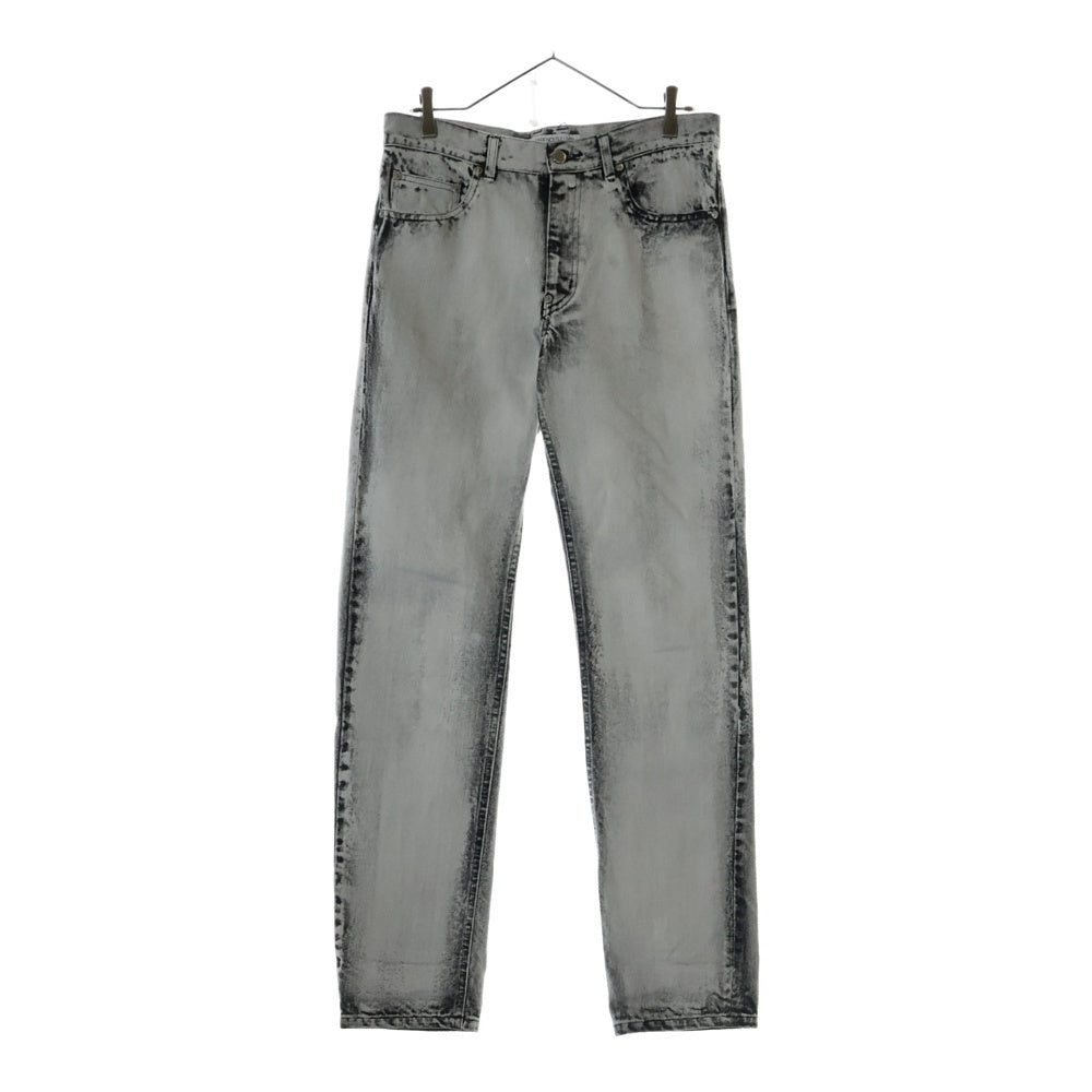 JOHN LAWRENCE SULLIVAN(ジョンローレンスサリバン) Bleached denim 5pocket pants 2A013-0323-38 ブリーチ デニムパンツ ジーンズ グレー
