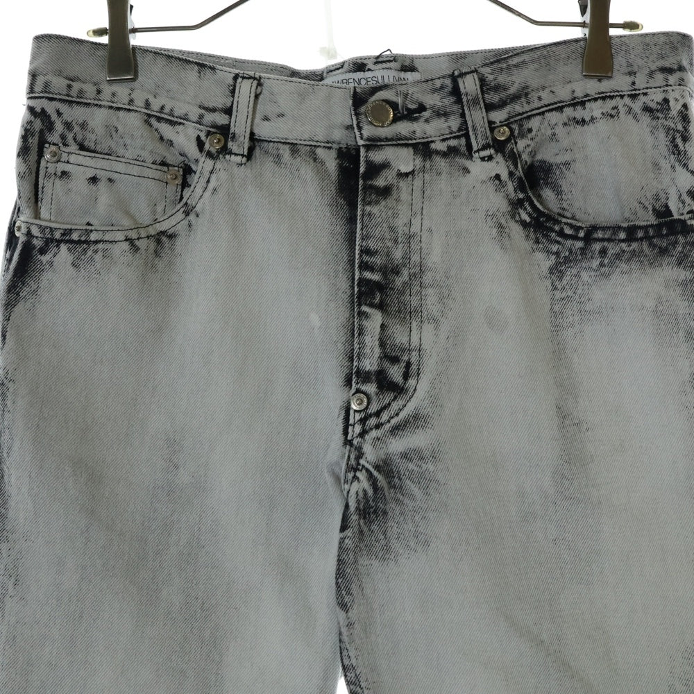 JOHN LAWRENCE SULLIVAN(ジョンローレンスサリバン) Bleached denim 5pocket pants 2A013-0323-38 ブリーチ デニムパンツ ジーンズ グレー