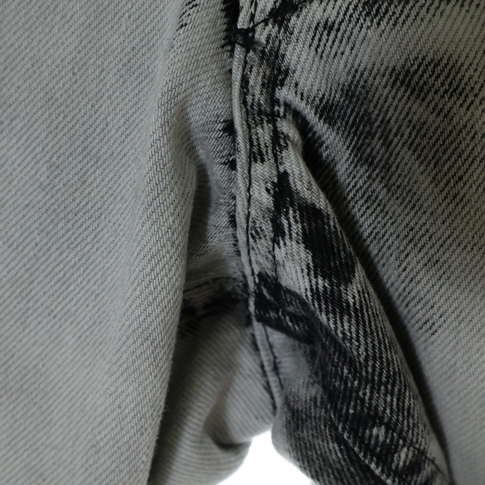 JOHN LAWRENCE SULLIVAN(ジョンローレンスサリバン) Bleached denim 5pocket pants 2A013-0323-38 ブリーチ デニムパンツ ジーンズ グレー
