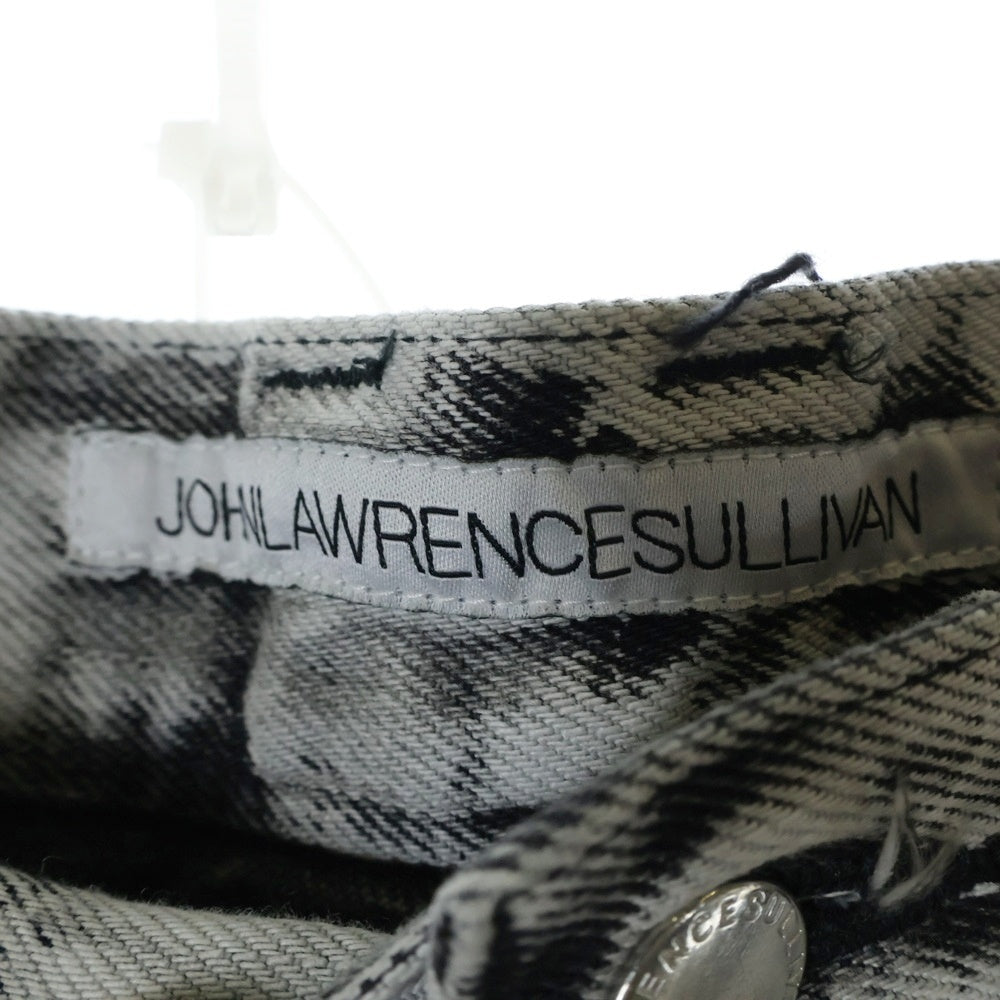 JOHN LAWRENCE SULLIVAN(ジョンローレンスサリバン) Bleached denim 5pocket pants 2A013-0323-38 ブリーチ デニムパンツ ジーンズ グレー