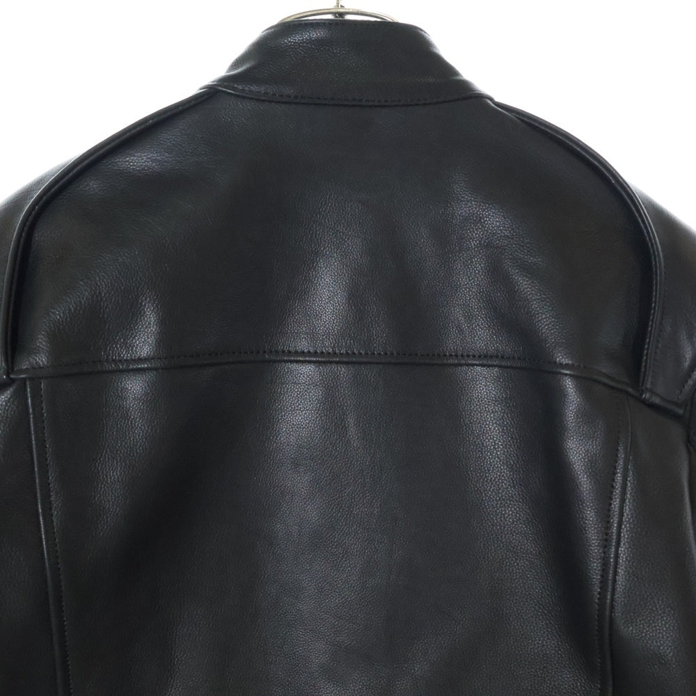 JOHN LAWRENCE SULLIVAN(ジョンローレンスサリバン) LEATHER RIDERS JACK 1B017-0421-24 レザー シングル ライダースジャケット ブラック