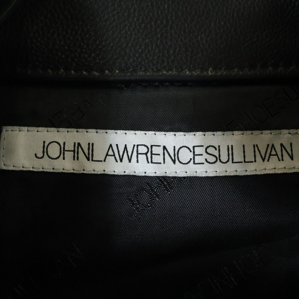 JOHN LAWRENCE SULLIVAN(ジョンローレンスサリバン) LEATHER RIDERS JACK 1B017-0421-24 レザー シングル ライダースジャケット ブラック