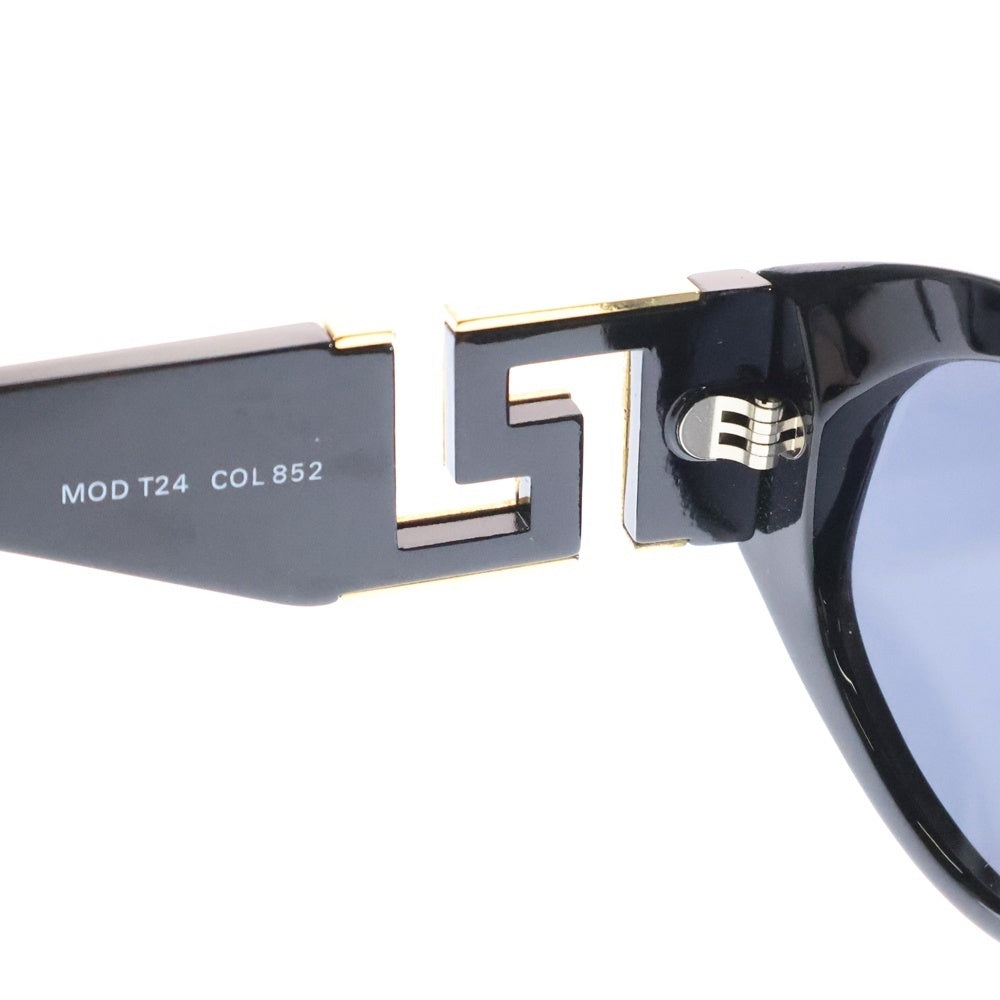 GIANNI VERSACE(ジャンニ ヴェルサーチ) MOD T24 COL 852 ロゴテンプル サングラス ブラック/ゴールド