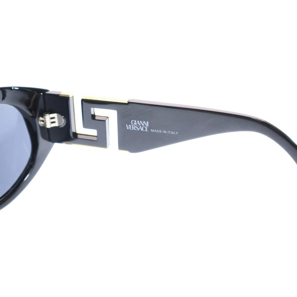 GIANNI VERSACE(ジャンニ ヴェルサーチ) MOD T24 COL 852 ロゴテンプル サングラス ブラック/ゴールド