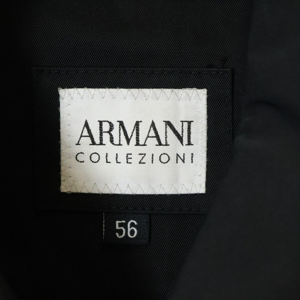 ARMANI COLLEZIONI(アルマーニ コレツィオーニ) ポリエステル ステンカラーコート ブラック HCW06-001 HCI19W